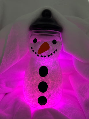 snowman sweet jar