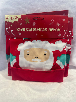 Kids Christmas Apron Santa