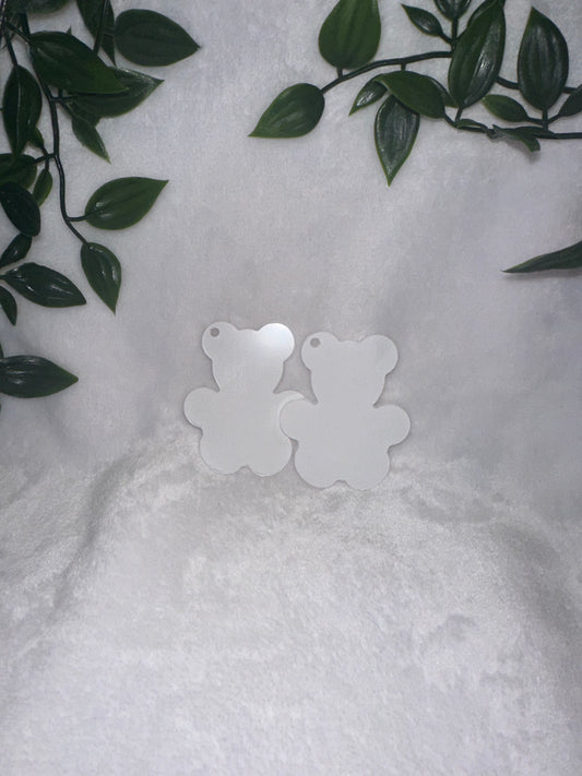 Acrylic clear Bear Keyring