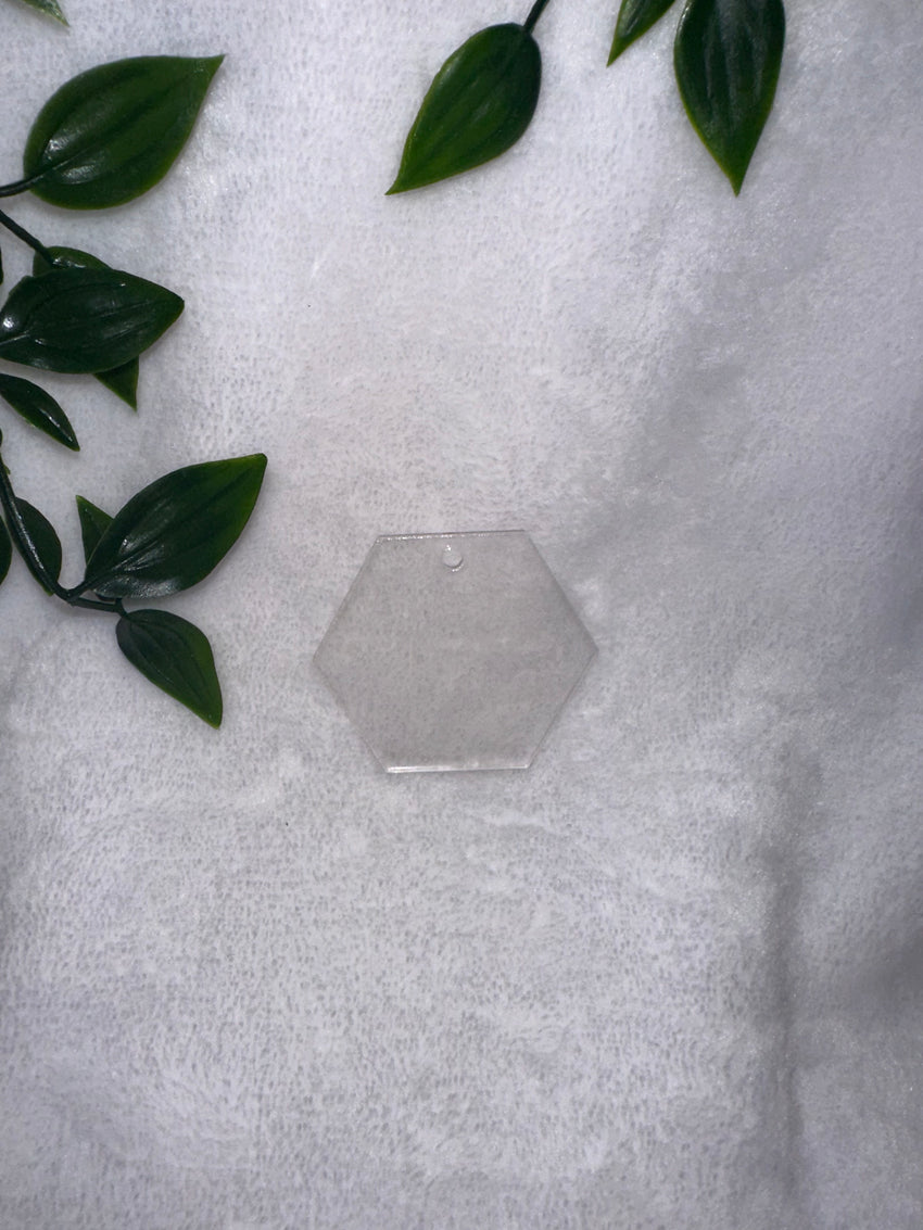 Acrylic clear Hexagon Shape