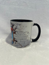 11oz Mug Grinch in the wall