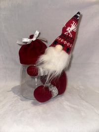 Gonk 10" Red Nordic Christmas sweet Jar