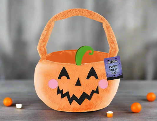 Plush Treat Bucket ( orange )