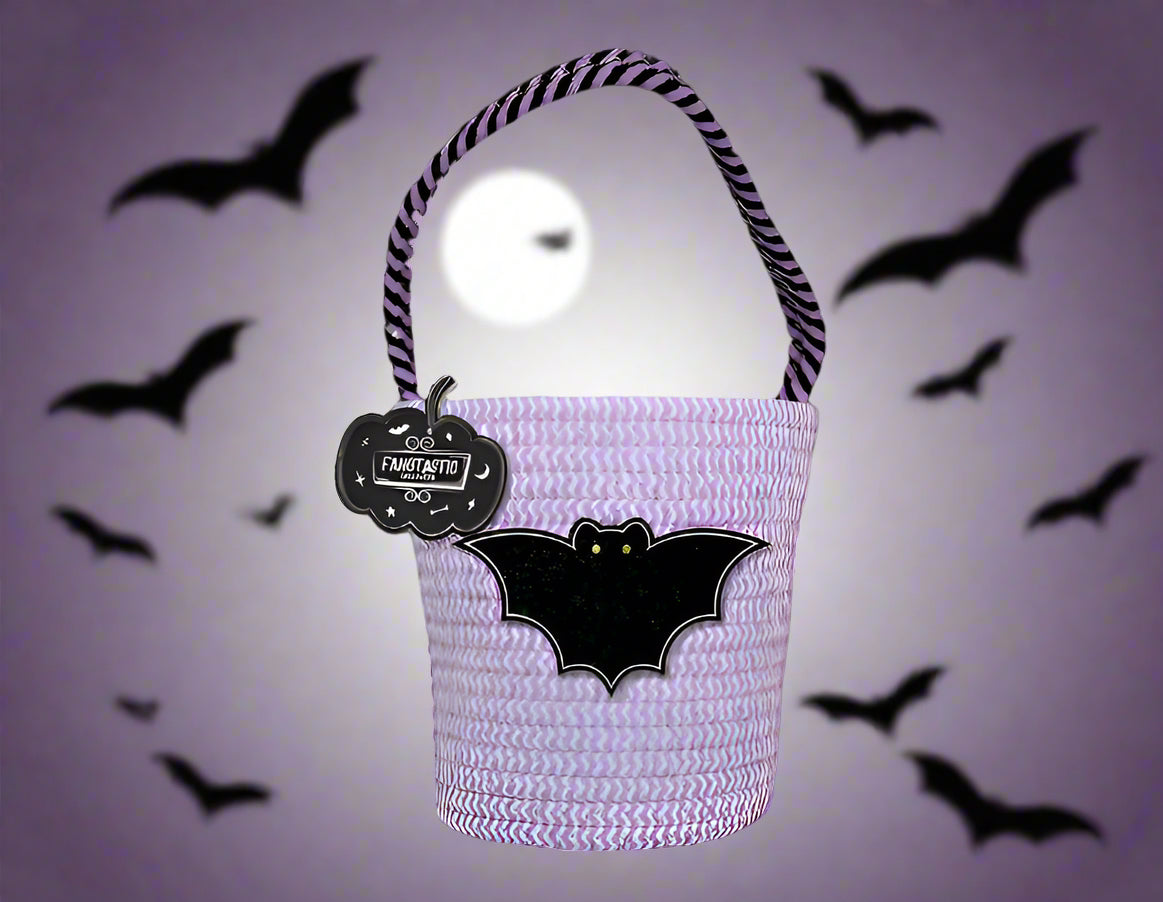 Halloween Character Woven Bucket bag (lilac)