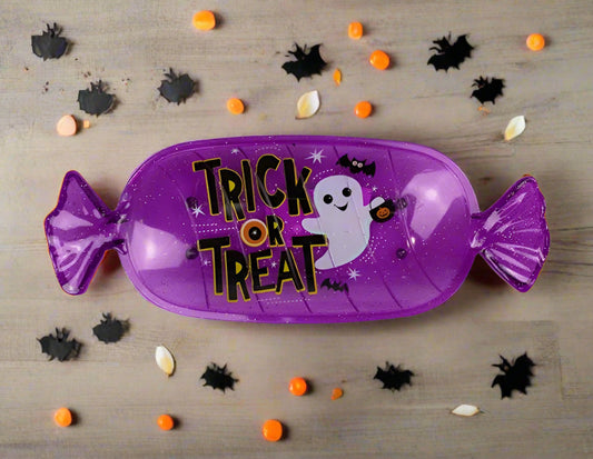 Halloween candy plate/bowl purple