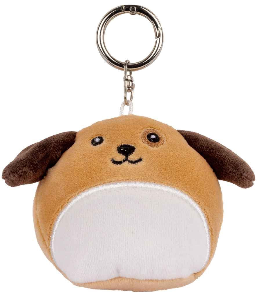 Mumbles Character Keyring dog and black fleece bag