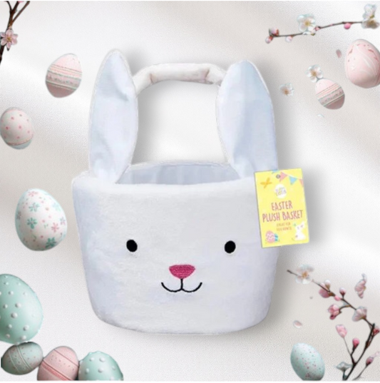 Easter Plush Basket Rabbit