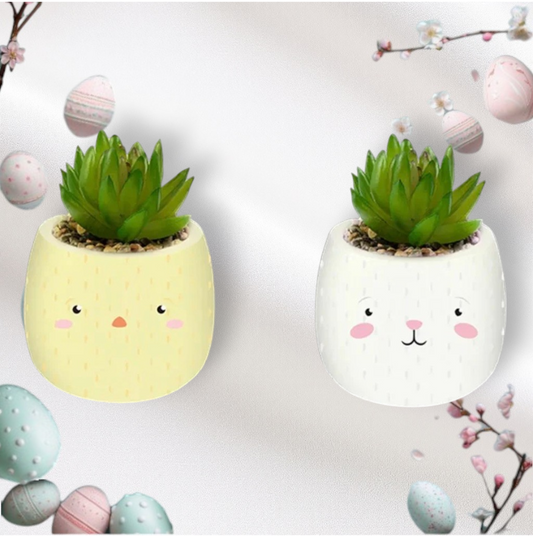Easter Ceramic Artificial Plant
