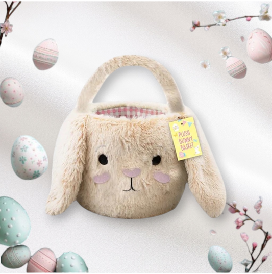 Easter Bunny Plush Bucket Bag