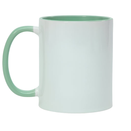 11oz sublimation mug mint green