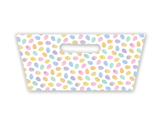 Easter Rectangle Printed Hamper Tray white
