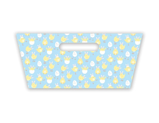 Easter Rectangle Printed Hamper Tray Blue