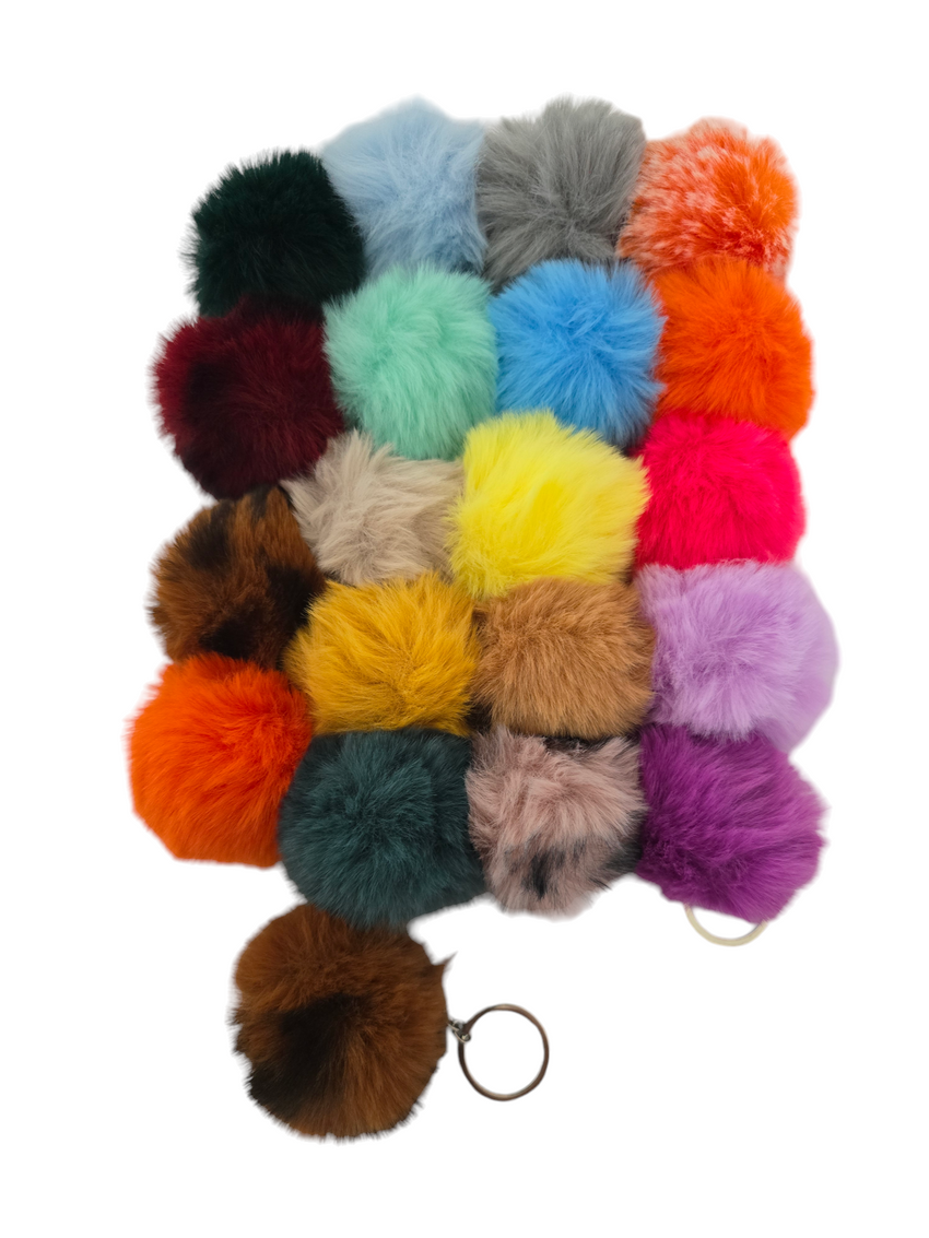 Pom Pom Keyrings