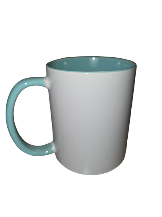 11oz sublimation mug mint green