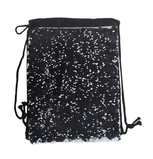 Black Sequin Drawstring bag