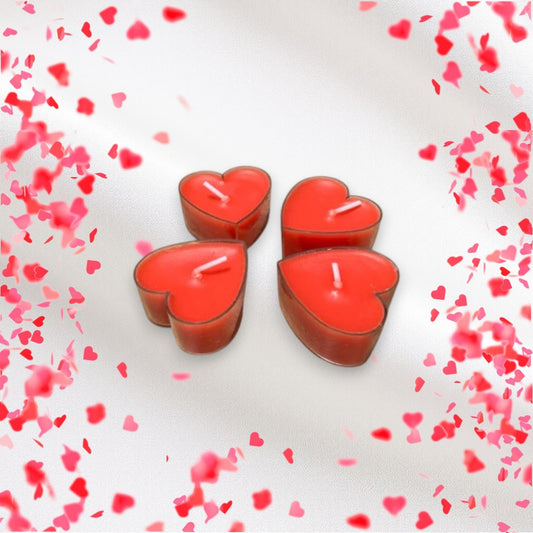 Heart t.light candles