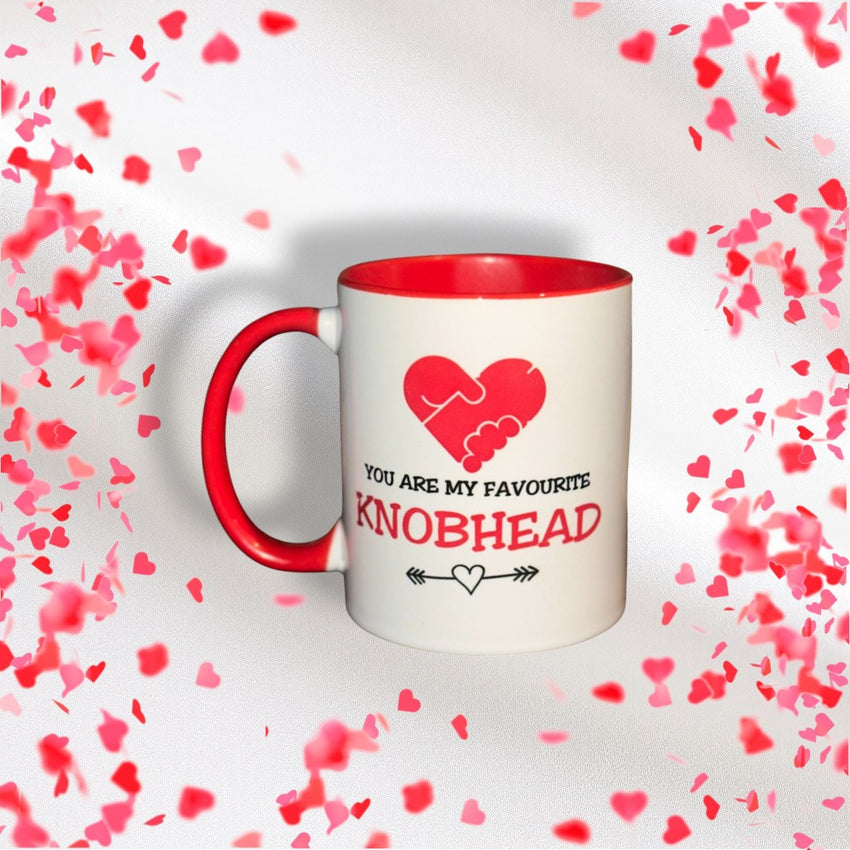 Valentines mug (knobhead)