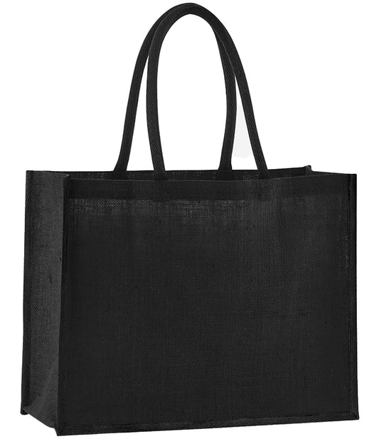 Jute Classic Shopper- Black
