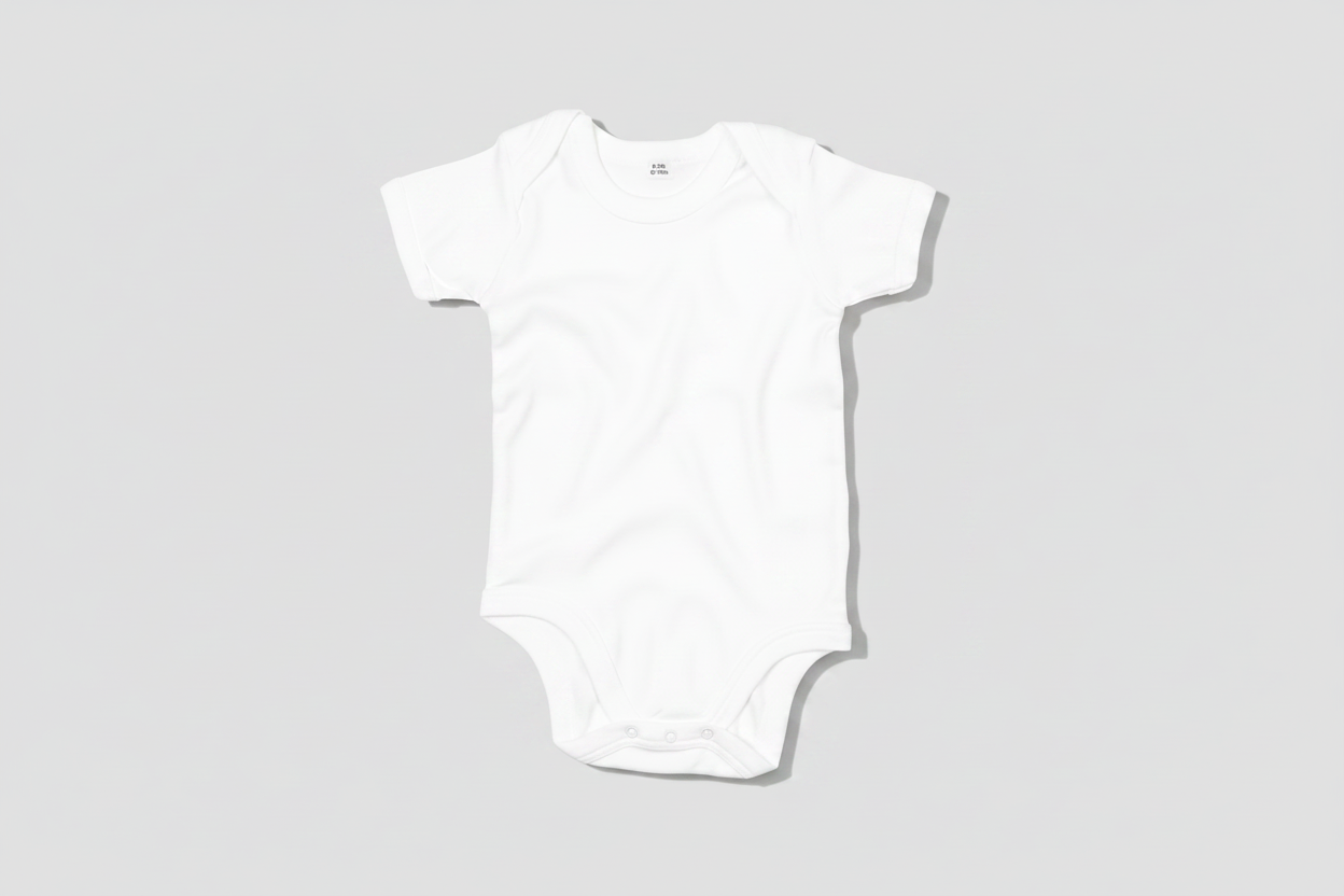 Baby's Babygrow - Grey Background