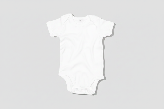 Baby's Babygrow - Grey Background