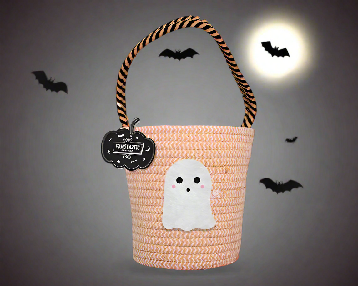 Halloween Character Woven Bucket bag (orange)