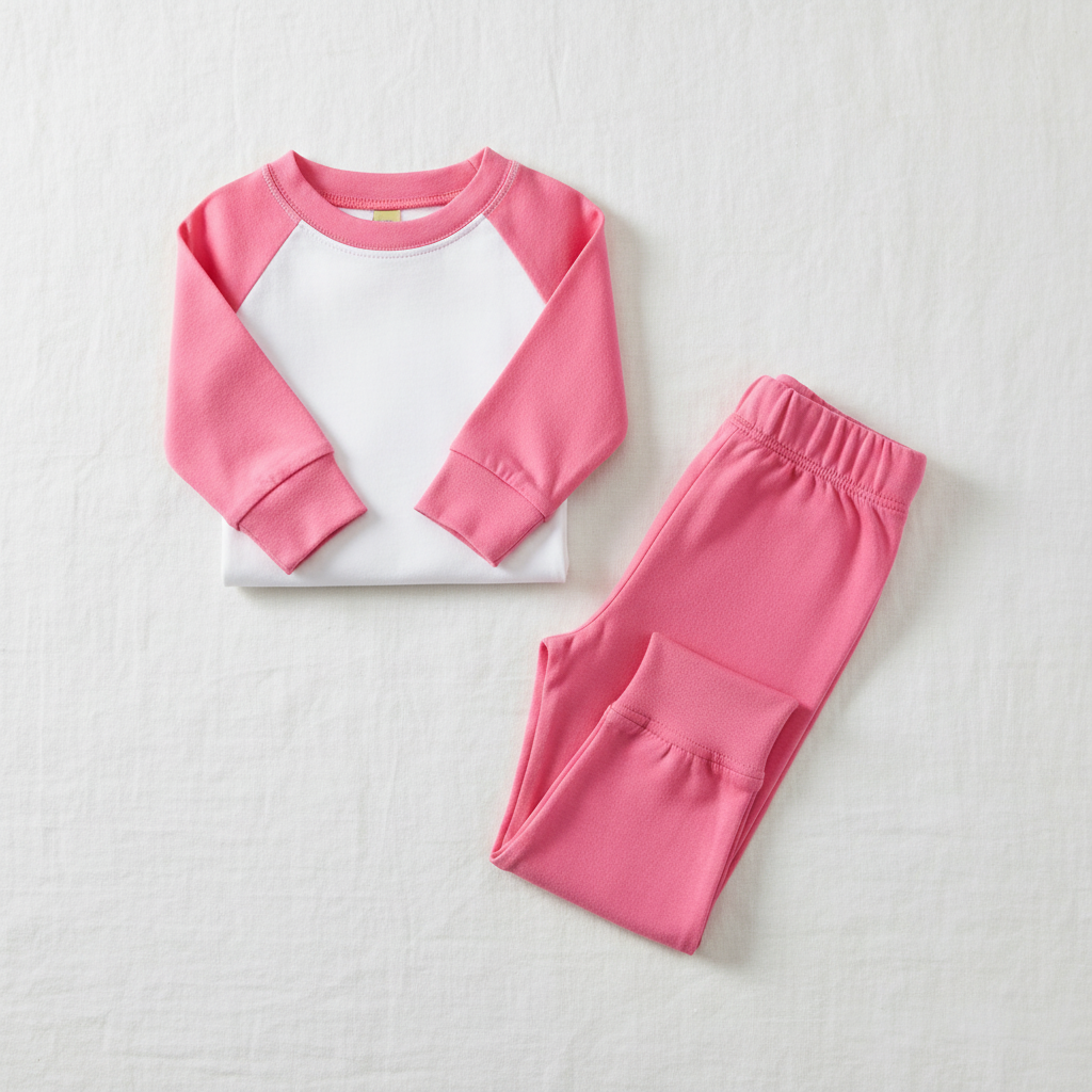 Children's Pyjamas Pink - Front
