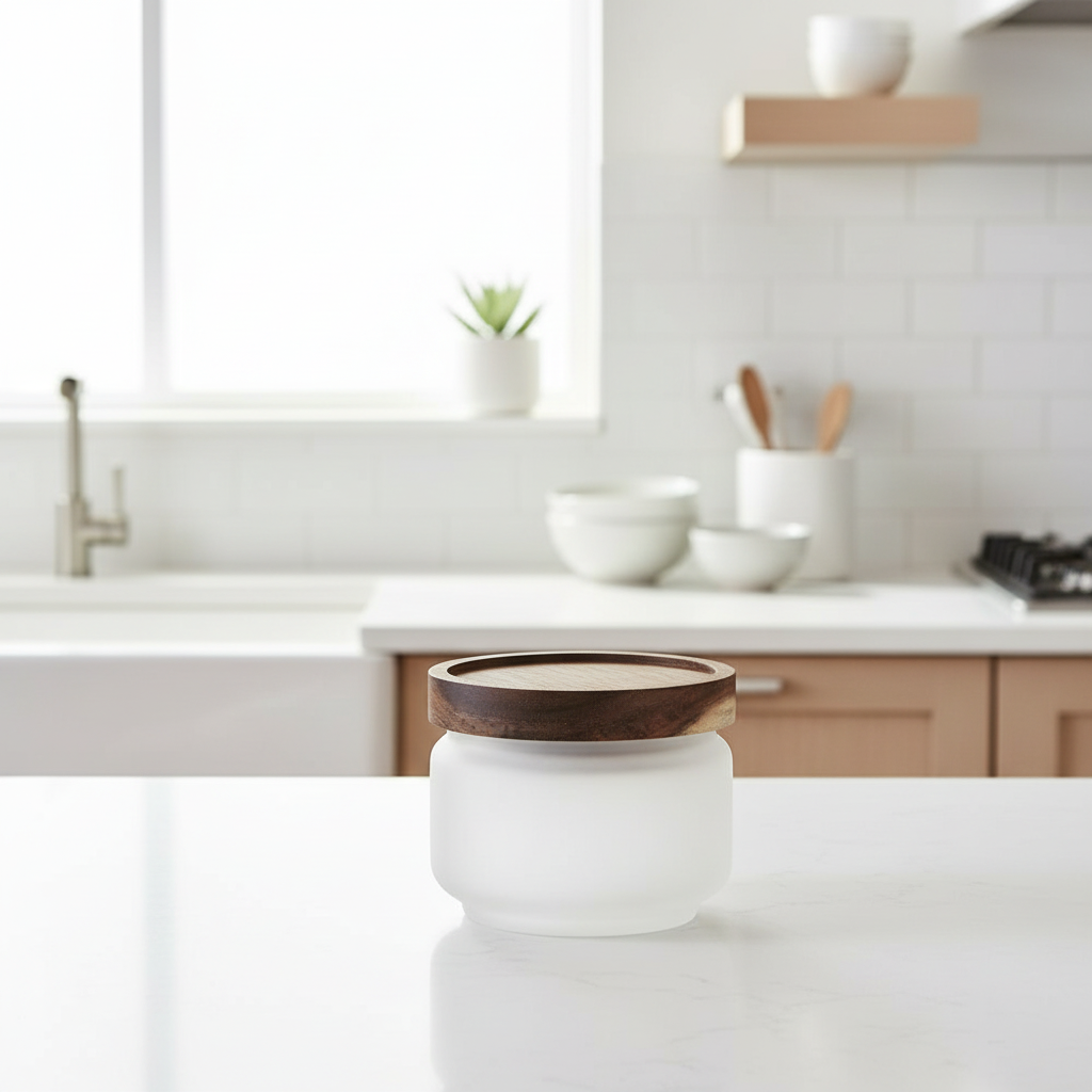 Frosted Glass Storage Jar x small