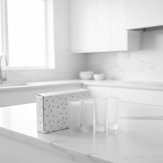Frosted Shot Glasses Kitchen