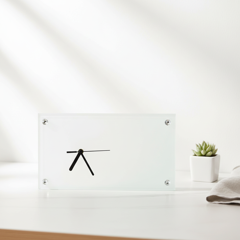 Glass Desk Clock