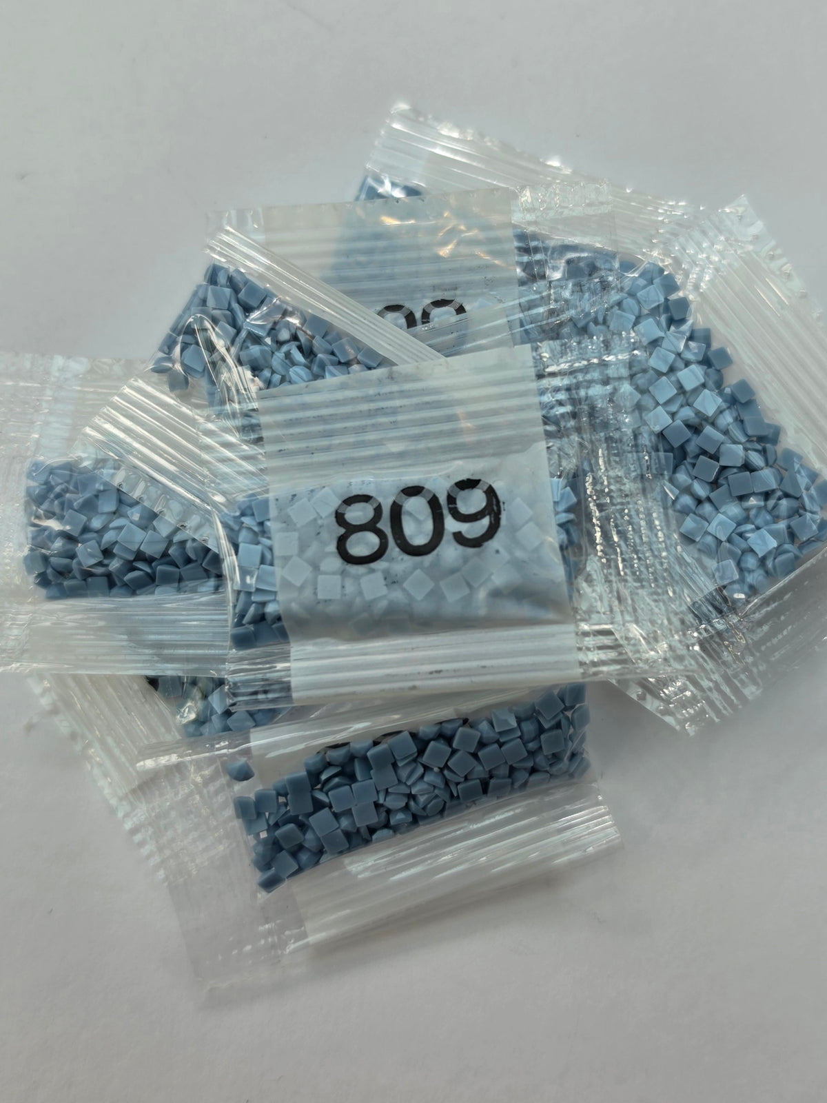 DMC 809 Delft Blue Square Diamond Painting Drills – 10 Packets