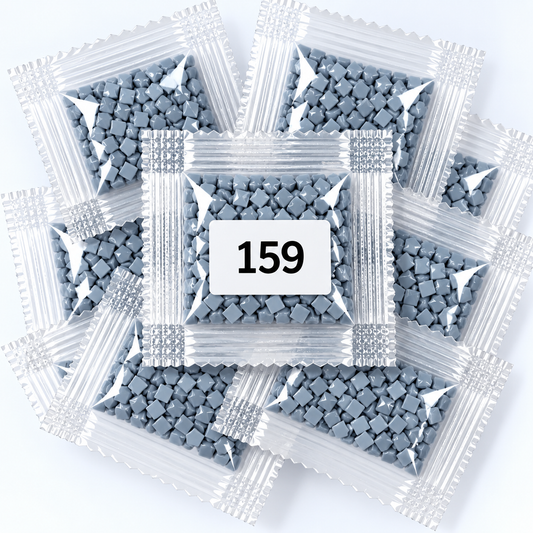 DMC 159 Light Grey Blue Square Diamond Painting Drills – 12 Bags