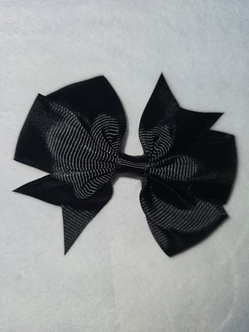 Small hair bows darker colours