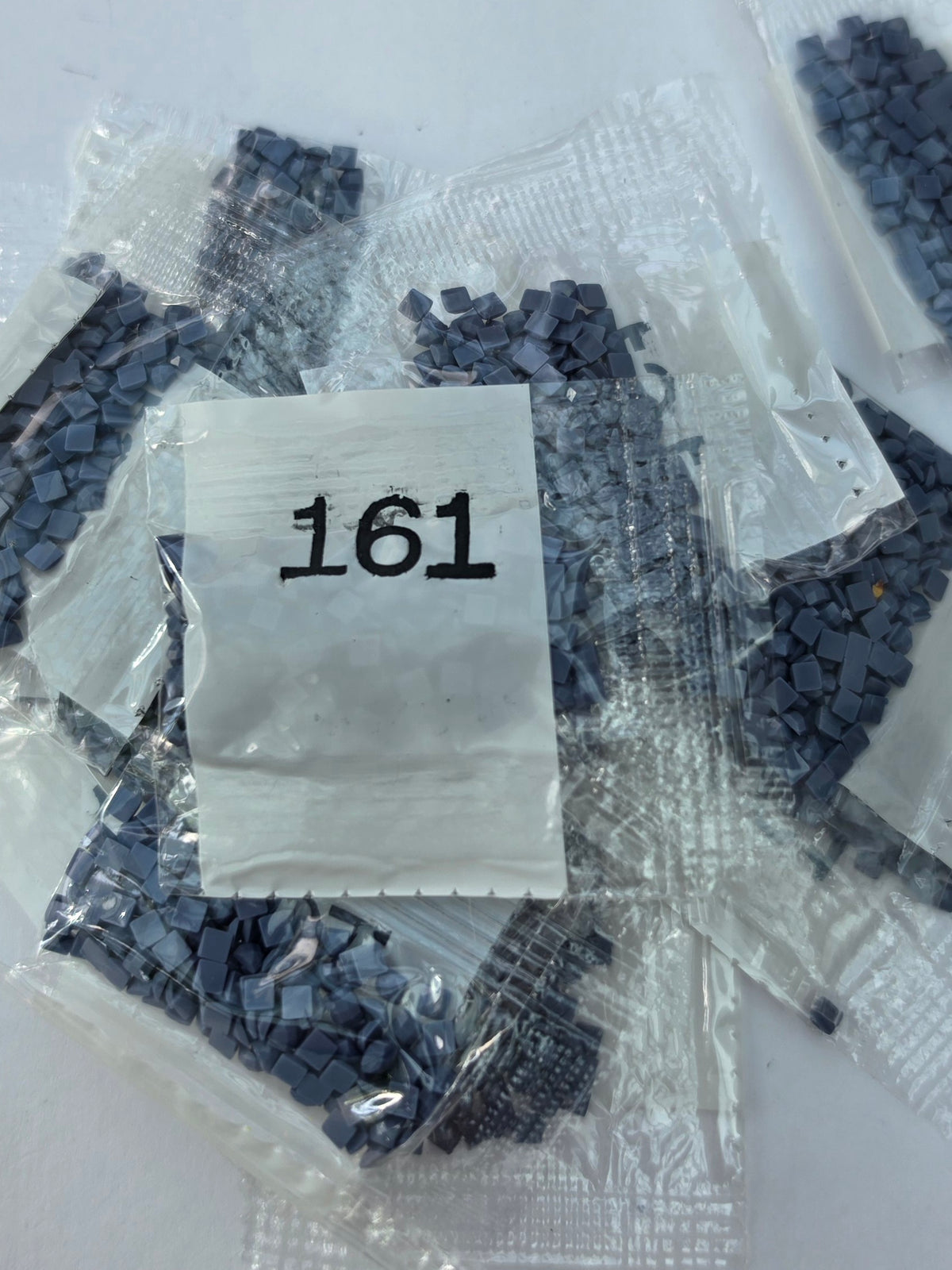 DMC 161 Blue Grey Square Diamond Painting Drills – 14 Bags