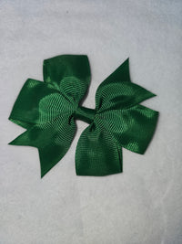 Small hair bows darker colours