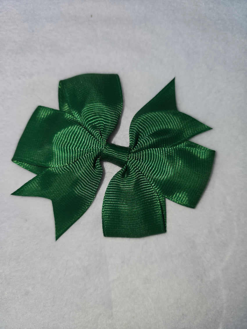 Small hair bows darker colours