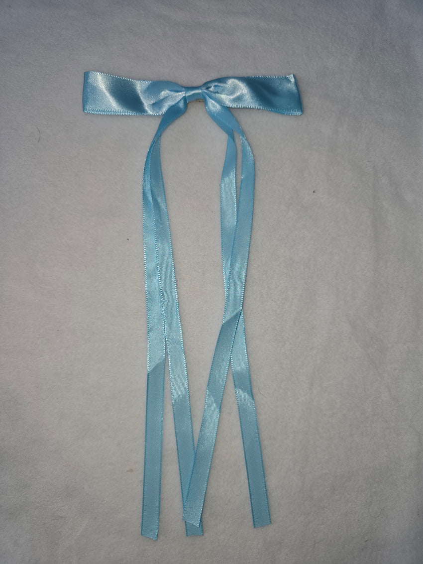 hair bow with long tails