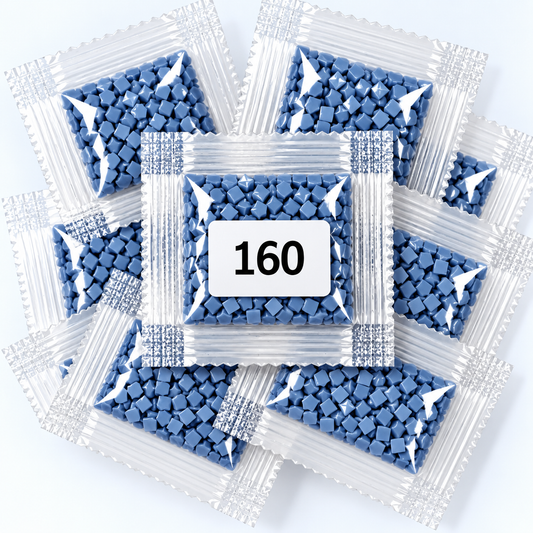 DMC 160 Grey Blue Square Diamond Painting Drills – 12 Bags