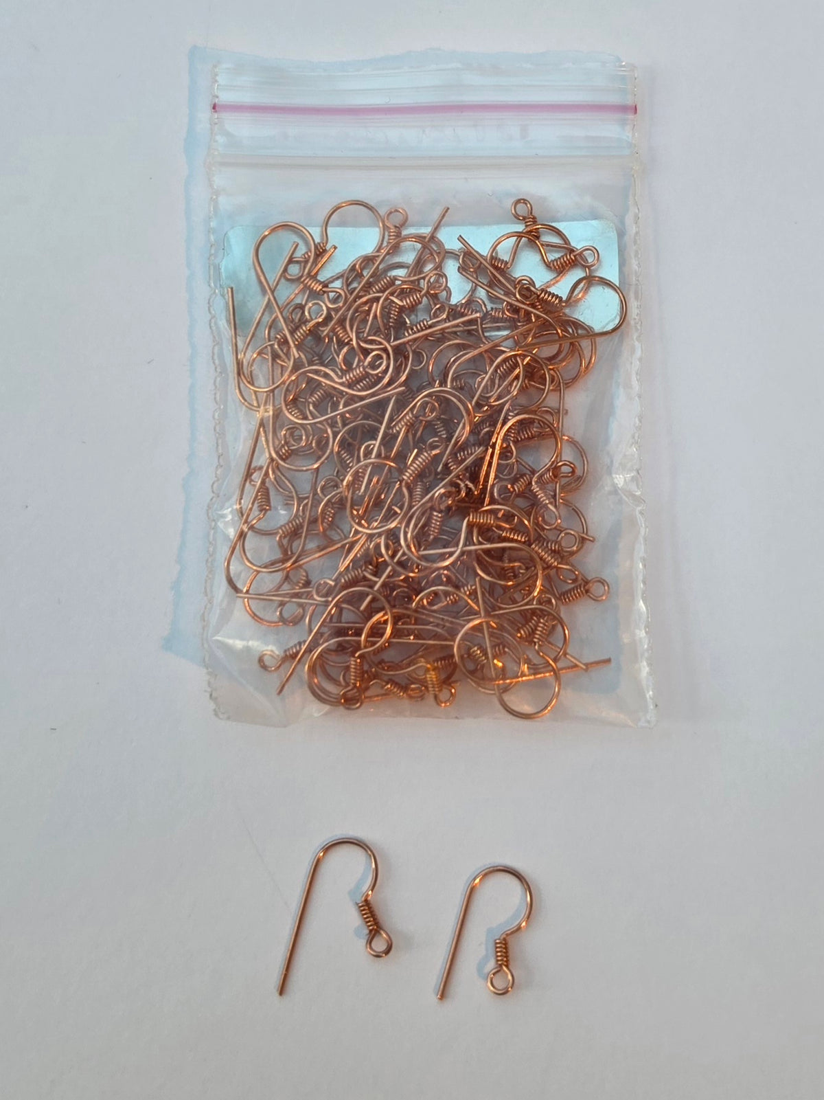 Copper Coloured Fish Hook Ear Wires – Large Jewellery Making Lot