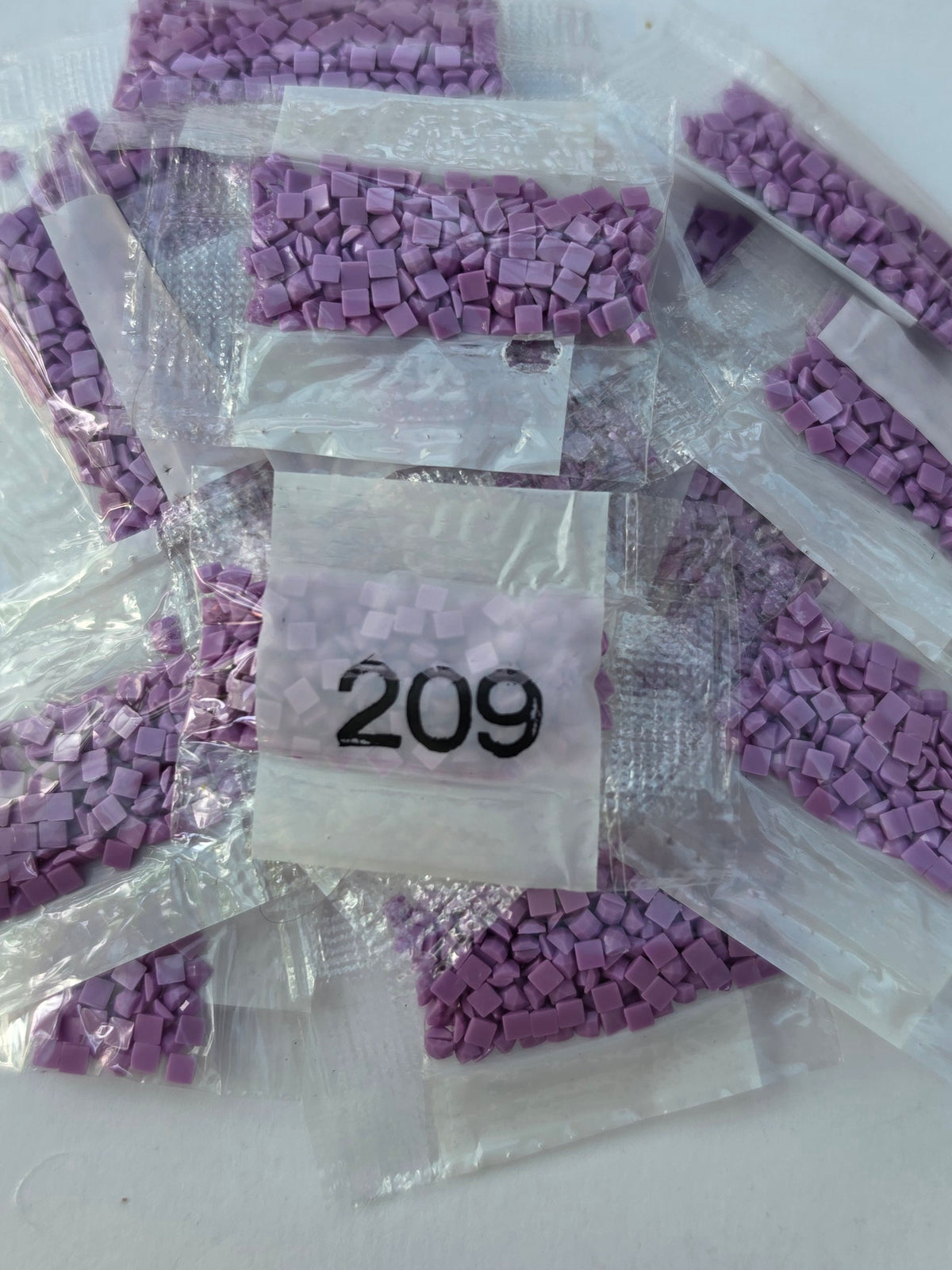 DMC 209 Lavender Square Diamond Painting Drills – 17 Bags