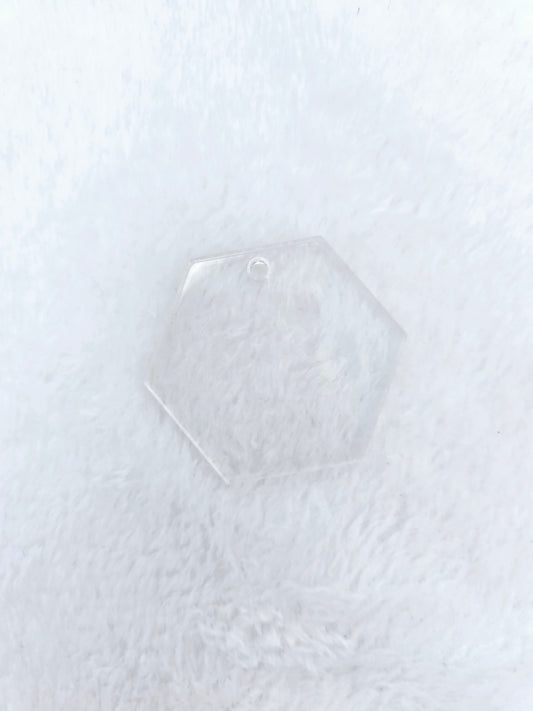 Acrylic clear Hexagon Shape
