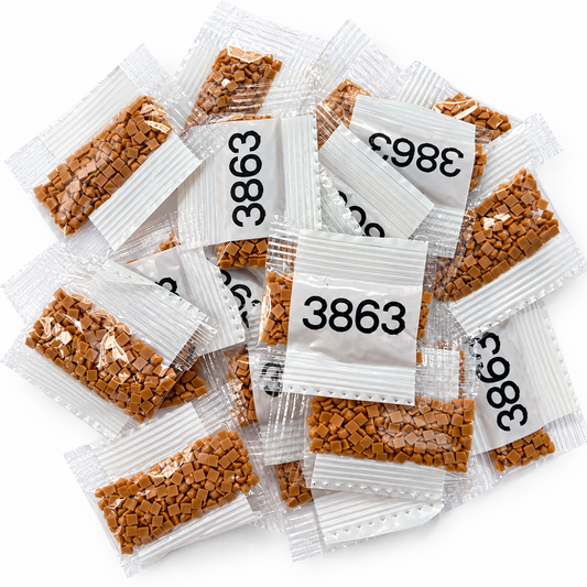 Diamond Painting Square Drills – DMC 3863 – 19 Small Packs