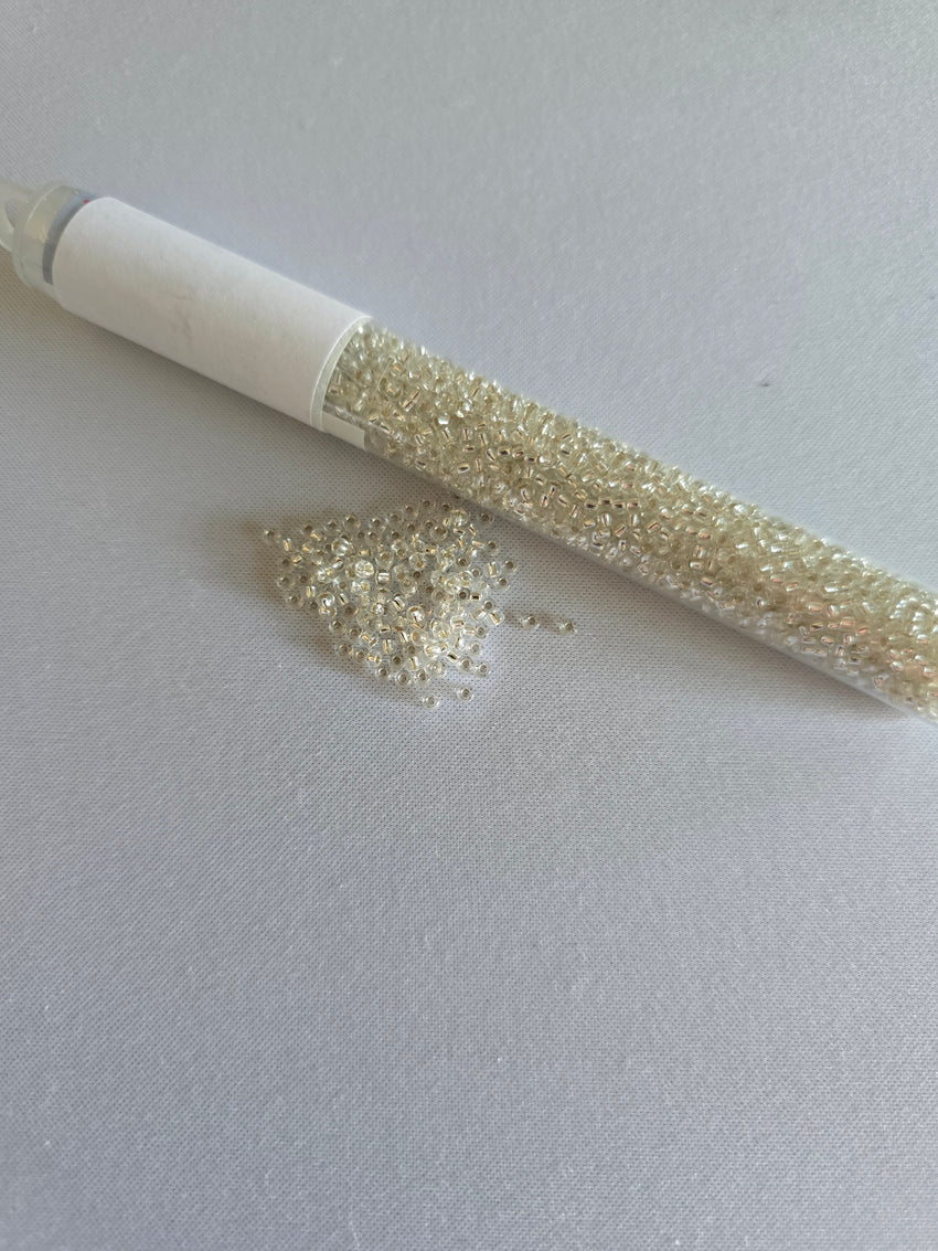 Clear Sparkle Seed Beads