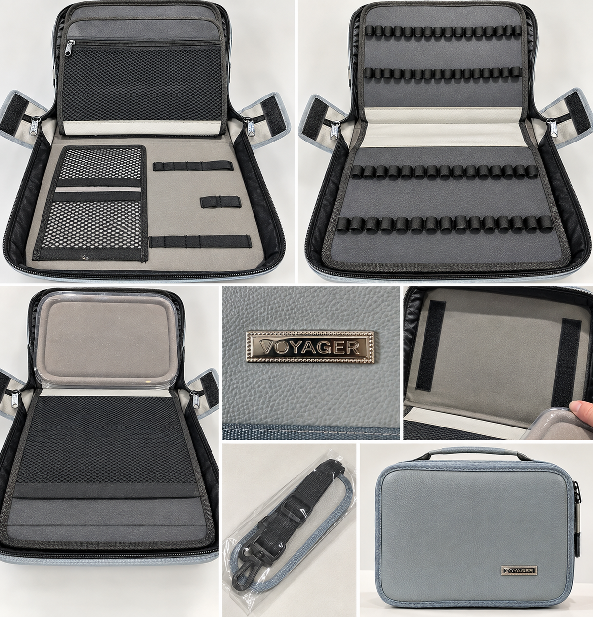 Voyager Large Jewellery & Craft Organiser / Portable Workstation Case with Removable Sections