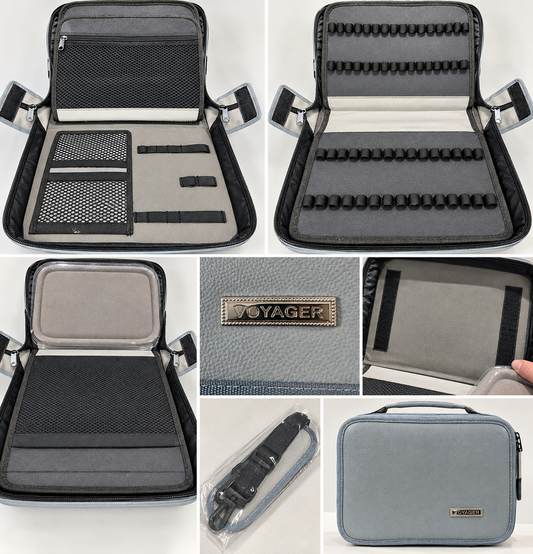 Voyager Large Jewellery & Craft Organiser / Portable Workstation Case with Removable Sections