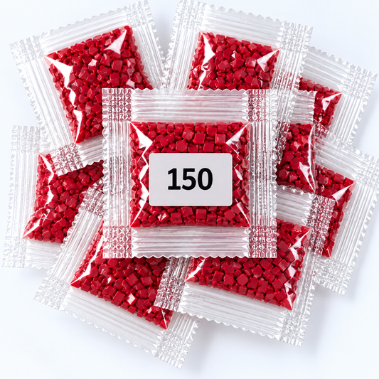 DMC 150 Deep Red Square Diamond Painting Drills – 9 Bags
