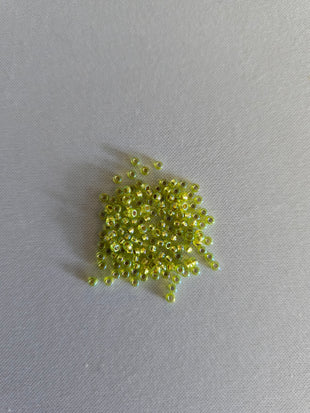 Apple Green Sparkle Seed Beads