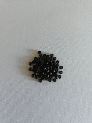 Matte Black Seed Beads