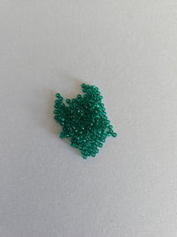 Transparent Dark Green seed beads