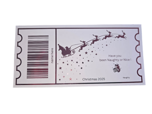 Naughty or Nice ticket