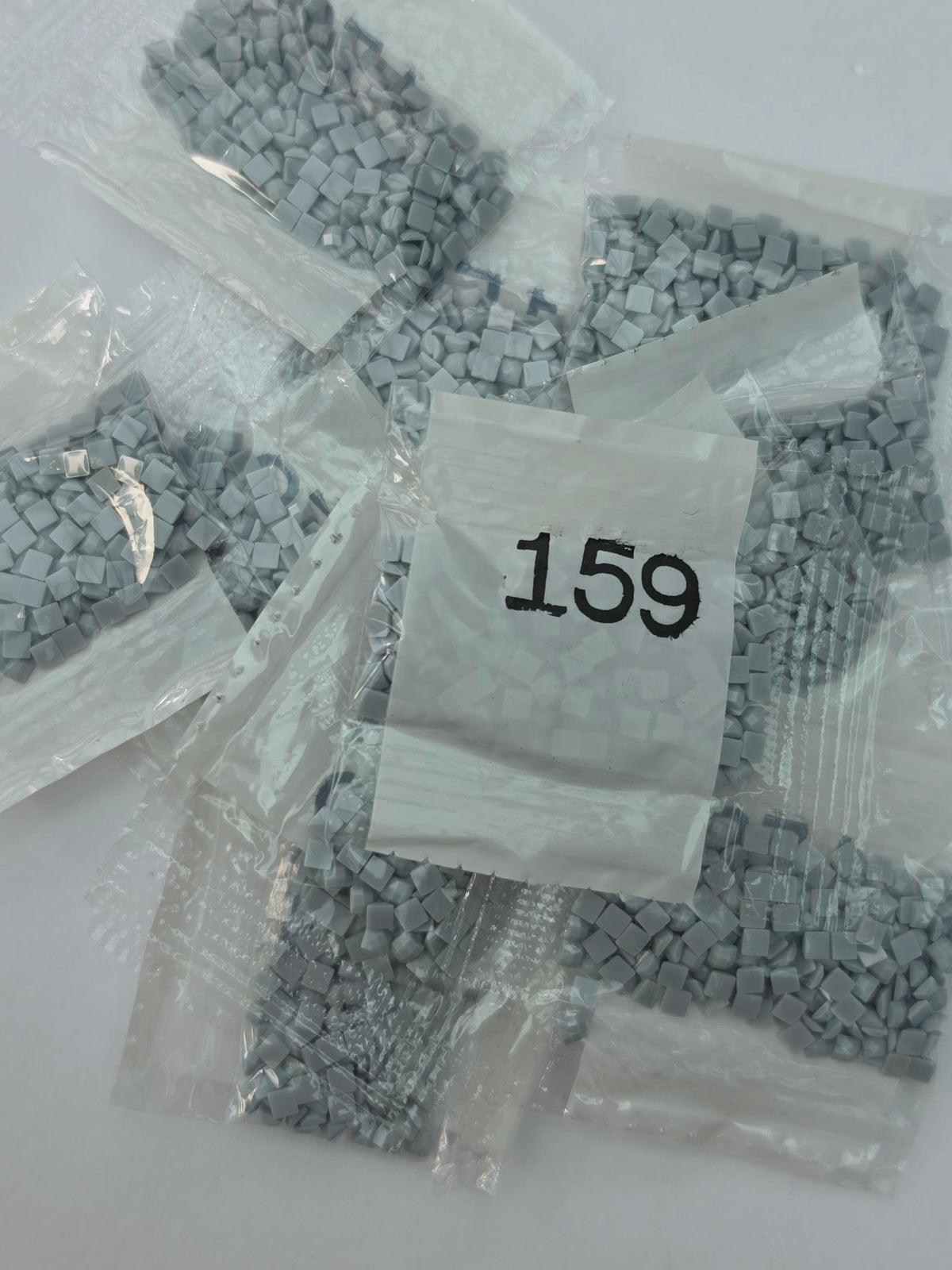 DMC 159 Light Grey Blue Square Diamond Painting Drills – 12 Bags